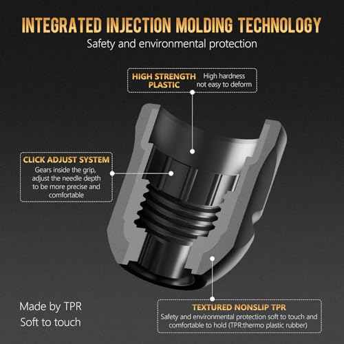 Ambition Soldier P1 Disposable Tattoo Grips - 20Pcs 32mm Tattoo Rubber Grip Cover with Click Adjust System Supply for Most Ambition Tattoo Machines, Compatible with Cheyenne Hawk Pen & Sol Nova