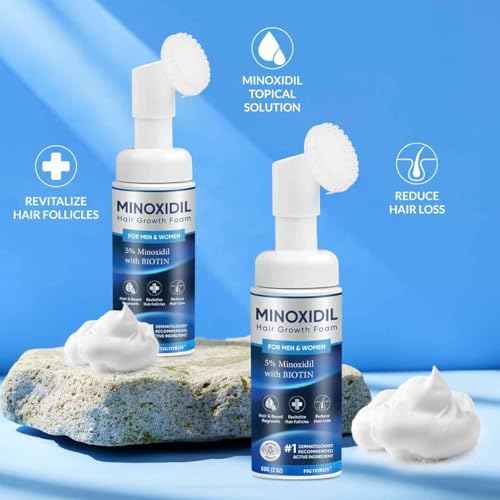 5% Minoxidil Foam, Minoxidil for Men Foam, Minoxidil for Women Hair Growth, Minoxidil for Men and Women. (4 Ounce)