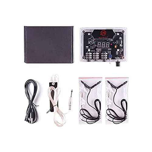 One Tattoo World Transparent Tattoo Power Supply - Precision Control, Innovative Design, Adjustable Voltage with different lights, Dual Machine Compatibility, and Safety Features, OTW-PDCT-1