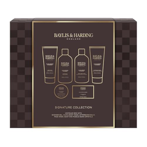 Baylis & Harding Gift Set for Men - Luxury Shower & Prep Pack - Black Pepper & Ginseng