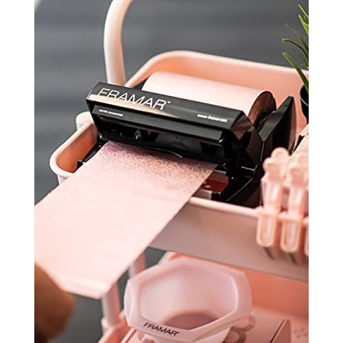 FRAMAR Ros? Hair Foil ? Hair Foils For Highlighting Long Hair, Salon Foil For Hair Highlighting, Salon Foils For Hair Highlighting Kit, Salon Foils For Hair Stylist, Embossed ? 320 ft