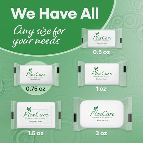 500 Pack Pleasant Scent 0.75 oz Bar Soap, Hotel Travel Size, Individually Wrapped, Bulk Amenities and Toiletries for Hospitality