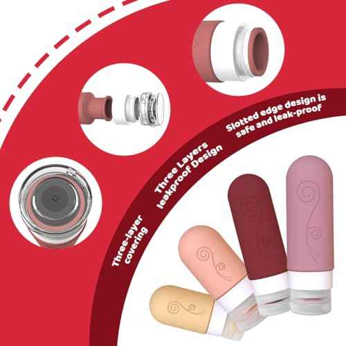vodvob 16 Pack Travel Bottles Set for Toiletries, TSA Approved Travel Containers Leak Proof Silicone Squeezable Travel Accessories 2oz 3oz for Shampoo Conditioner Lotion Body Wash (BPA Free) (pink)