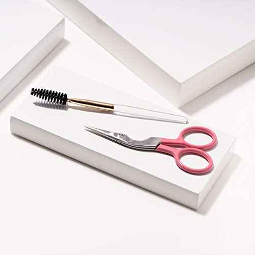 Tweezerman Exclusive Tea Rose Brow Shaping Scissors & Brush