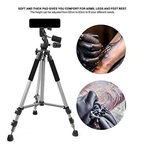 Tattoo Armrest Stand - Heavy Duty 360 Fully Adjustable Portable Rest With Soft Sponge Pad - Foldable Tripod Holder for Leg and Arm Supplies (Type-2)