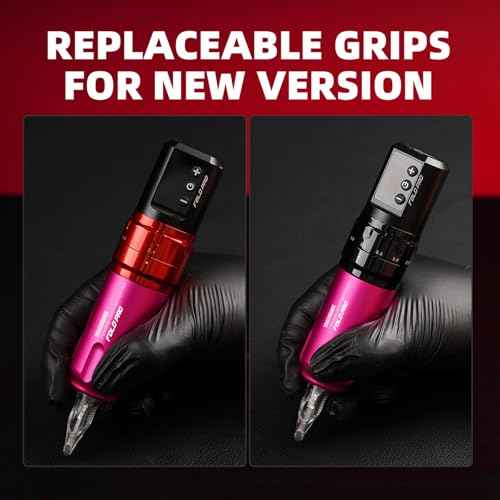 Mast Tattoo Gun Pen Machine Steel Grip for Fold Pro & Fold2 Pro Machine (Pink - 32mm)