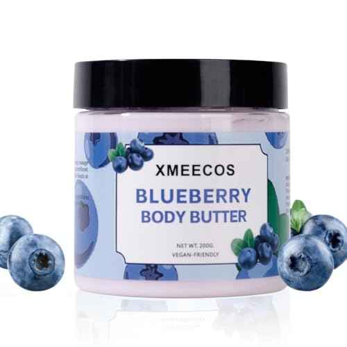 XMEECOS Body Butter| Moisturizing| Vegan friendly| Cruelty-free| for men and women| Gentle| Great for dry skin (new sweet ingredients) (Blueberry)