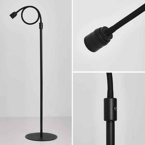 12W UV Lash Light with Foot Pedal, Lash Lamp for Eyelash Extension Grafting Eyebrow Beauty Salon, Lash floor Lamp for Eyelash Tech, Rapid Dry in 2 Seconds, Adjustable Angle and Light Spot Size, Blac