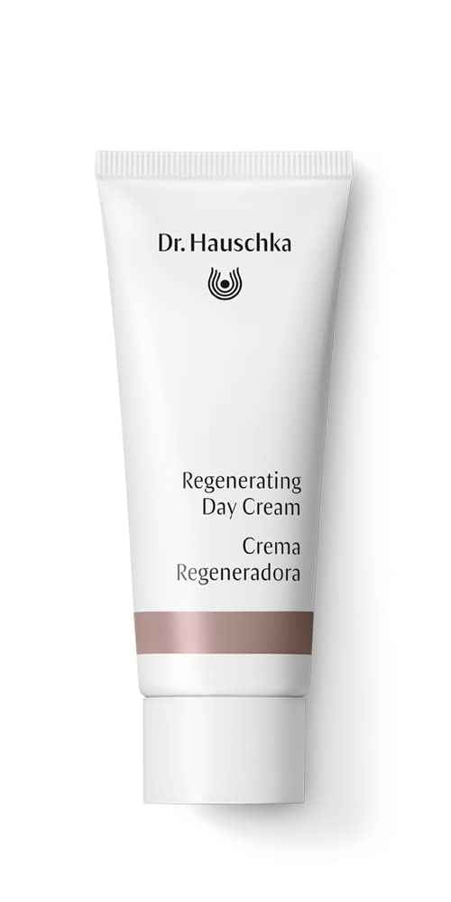 Dr. Hauschka Regenerating Day Cream, 1.3 fl oz, Anti Aging, Cream-to-Fluid Face Moisturizer, Natural & Organic, Red Clover & Acerola Firm & Hydrate Minimizing Fine Lines & Wrinkles