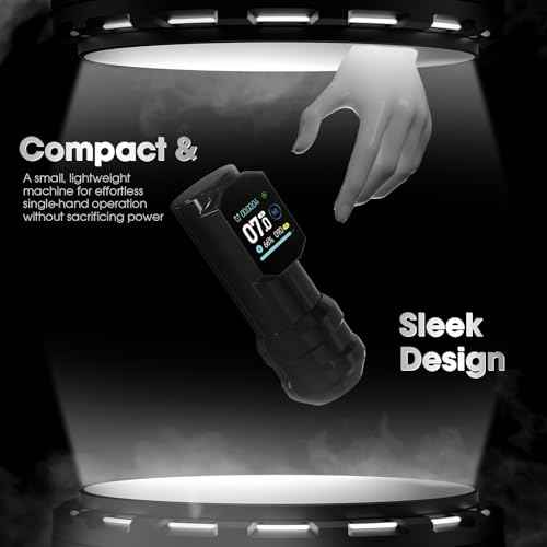 INKin Tattoo Gun 4.0mm Stroke Length, Wireless Tattoo Machine with Ultra OLED Display Screen, Eva Tattoo Pen with 1500mAh Battery Compact Lightweight Design for Tattoo Beginners and Artists