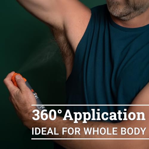 Mando Whole Body Deodorant For Men - Invisible Spray Deodorant - 72 Hour Odor Control - Low Irritation Formula - Aluminum Free, Benzene Free - 3.6 ounce Cans (Pack of 2) - Pro Sport