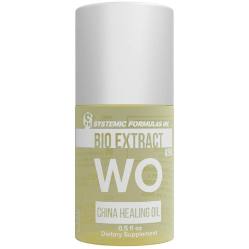 Systemic Formulas WO – China Healing Oil - Supports circulation and active epidermal processes, 0.5 FL OZ, Bio Extract #260. Body's repair process.