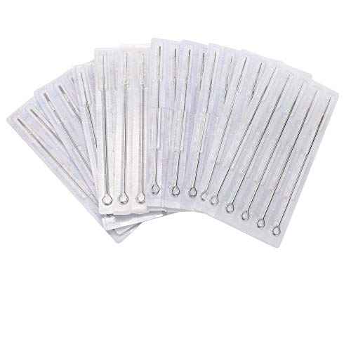 Tattoo Needles,50pcs 5 Flat Shader Pre-made Sterile 5f Tattoo Needles 5f 1205F