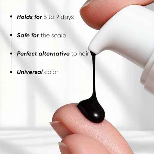 Hair Concealer Cream, Filling Cream for Bald Spots-Waterproof, Sweat-Proof Scalp Coverage, Instant Density Effect, Light and Not Heavy, Unisex Black