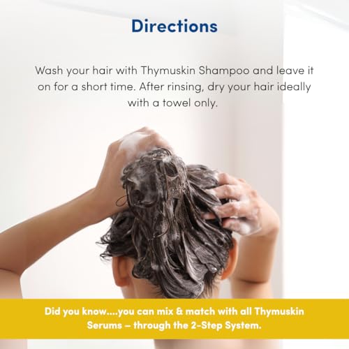 Thymuskin Med Shampoo - Advanced Hair Peptide Shampoo for Hair Growth & Density - Hair Care Solution with Multi-Peptide Formula - Hydrating SShampoo for Scalp Health