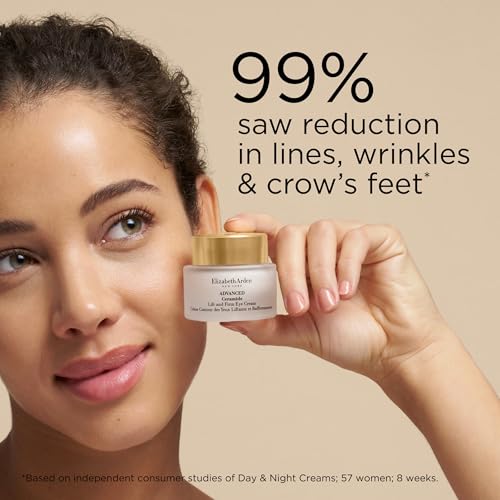 Elizabeth Arden Advanced Ceramide Lift and Firm Eye Cream, Moisturizing Formula for Reducing Undereye Wrinkles, Puffiness and Crow's Feet, 0.5 Oz
