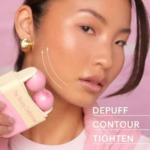 The Skinny Confidential Mint Ice Roller for Face - Compact Facial Skin Care Tools for Sculpting & Contouring - Cold Therapy Facial Rollers May Reduce Puffiness & Redness - Beauty Gifts for Women & Men