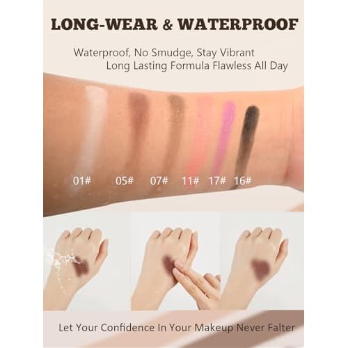 Single Eyeshadow Palette, Matte Plum Eyeshadow, Highly Pigmented Long Lasting Waterproof Eye Shadow Palette Makeup, Sombras Para Ojos, Nature Mini Facial Beauty Makeup Lightweight Gift for Woman 05