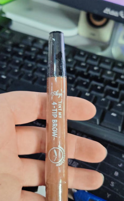 Four-Forked Water Eyebrow Pencil Multi-Head Makeup Eyebrow Shaping Tool - Multiple Colors