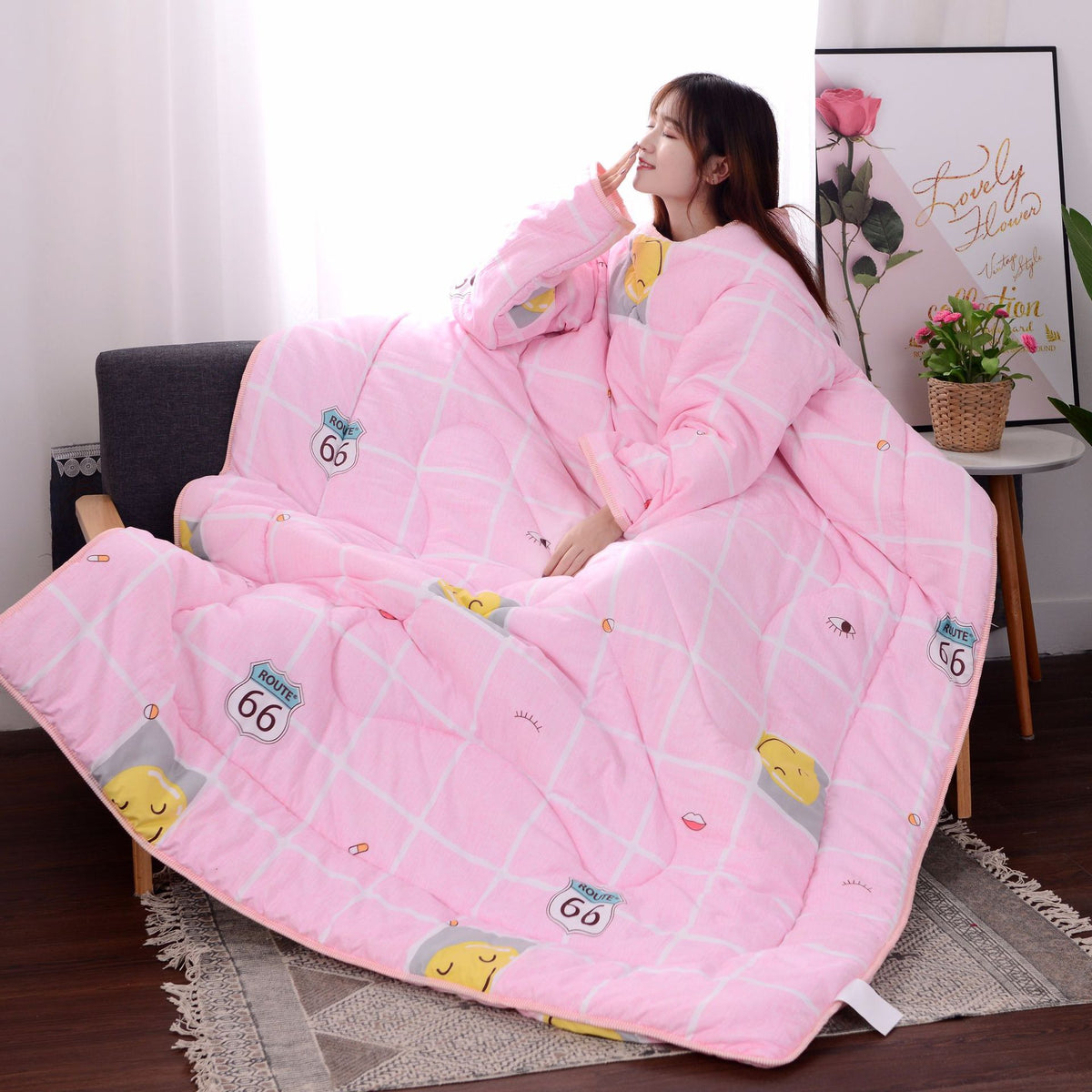 Thickening Sleeping Bag with Detachable Quilt for Autumn and Winter - 120x160cm