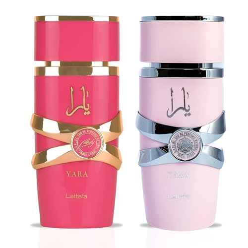 Lattafa 2 Piece Gift Set (Yara EDP 3.4 Fl Oz + Yara Candy EDP 3.4 Fl Oz)