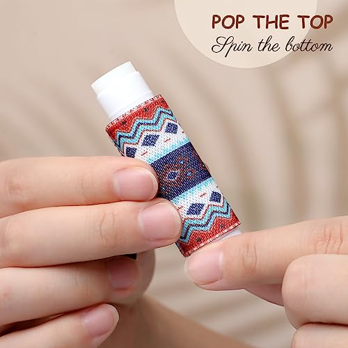 Sureio 40 Pcs Lip Balm Holder Keychain Bulk Lip Gloss Holder Keychain with Clip on Compact Elastic Lipstick Sleeves Christmas Stocking Stuffers Gift Gifts for Women