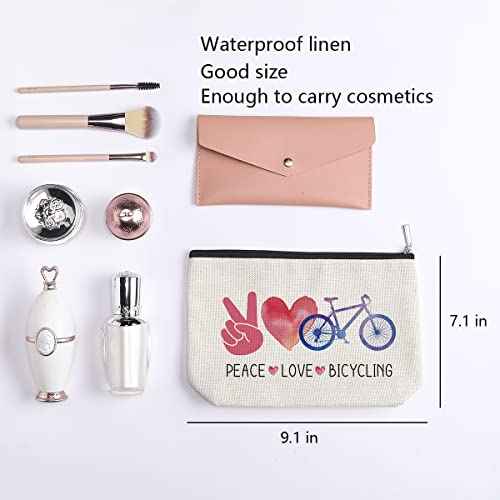 Gifts for Bicycle Enthusiasts Bicycling Gifts for Women Men Bicycling Bicyclist Gift for Biker Cyclist Athlete Bicycle Rider Birthday Christmas Gifts for Women Her Female - Peace Love Bicycling