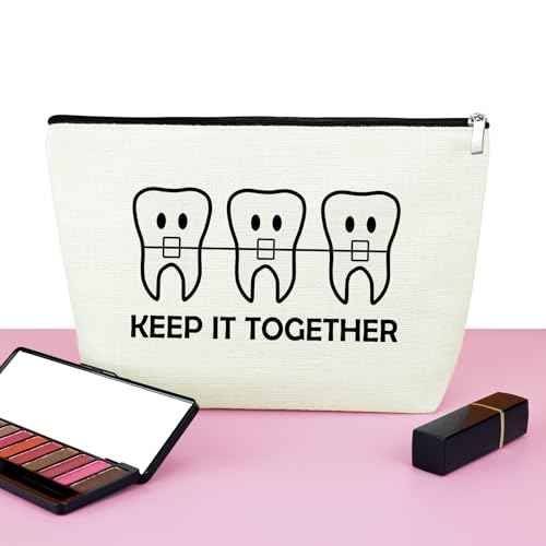 Orthodontist Gifts Makeup Bag Dentist Gifts Funny Orthodontist Gifts Orthodontist Appreciation Gift Cosmetic Bag Orthodontist Graduation Gifts for Orthodontist Assistant Gifts Keep It Together