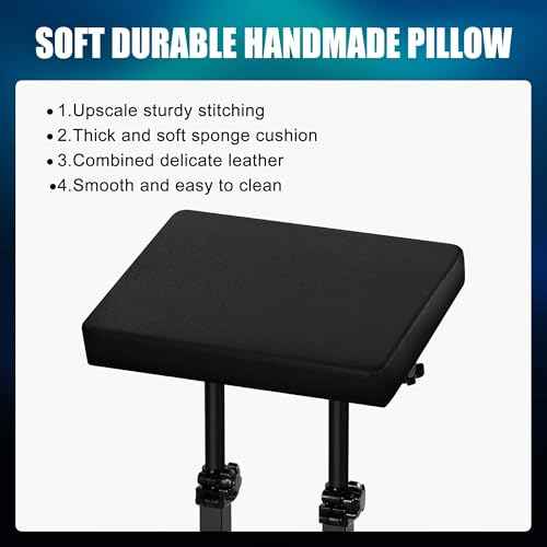 Poarmeey XXL Tattoo Arm Rest Stand with Adjustable Tattoo Tray for iPad Professional Oversized Armrest and Holder Stand Combination