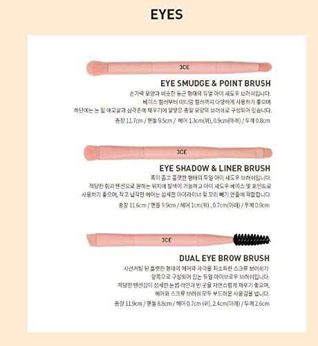 3CE Mini Makeup Brush Kit Pink