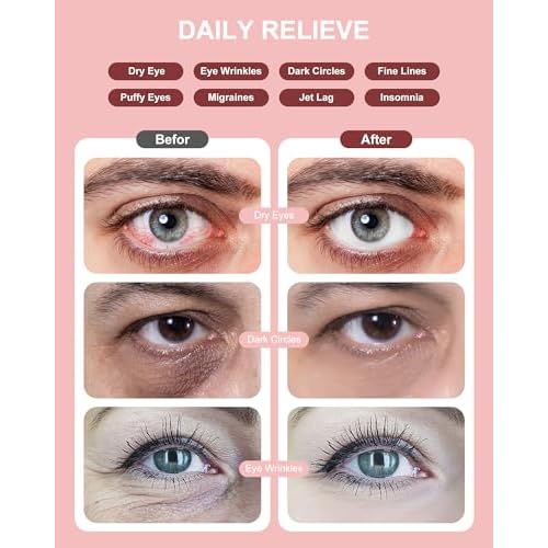 Steam Eye Masks Disposable Lavender 24 Pack, 45+ Min Self Heating Eye Mask for Dry Eyes Dark Circles Puffy for Sleep Travel Office, Warming Rest Eye Mask Best Gifts for Women and Loved Ones
