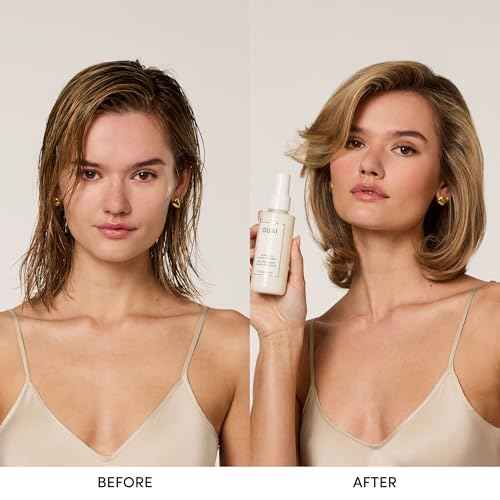 OUAI Leave In Conditioner & Heat Protectant for Hair - Prep Hair for Styling or Use as Detangling Spray to Fight Frizz & Flyaways - No Parabens, Sulfates or Phthalates (1.5 oz)