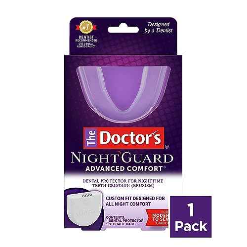 The Doctor¡¯s NightGuard Mouth Guard for Grinding Teeth at Night, Includes Storage Case, Pack of 1