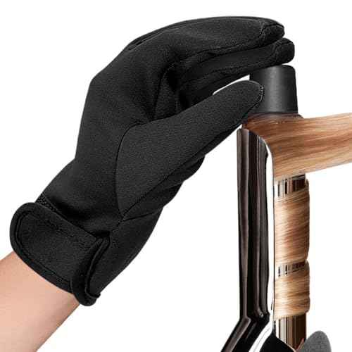 Professional Heat Resistant Glove for Hair Styling Heat Blocking for Curling,Flat Iron and Curling Wand Suitable (Left)