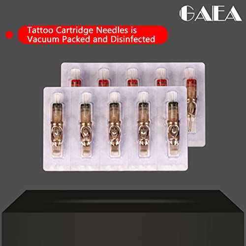 GAEA Tattoo Cartridge Needles 30pcs Tattoo Needles with Membrane Safety Cartridges #12 Bugpin Magnum 5M1 Disposable Tattoo Needles for Tattoo Pen Tattoo Machine Tattoo Supplies (1205M1)