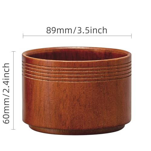 Shaving Brush Set Synthetic Hair Shaving Brush with Solid Wood Handle and Wooden Shaving Soap Bowl for Men Easy to Lather Fits Wet Shaving 30mm Knots