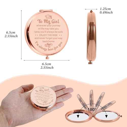 2026 Graduation Gifts for Women Class of 2026 Gifts Bulk Senior Night Gift 2026 Senior Year Gift for Girls 2026 Graduation Stuff for Her College Girls Students 2026 High School Daughter Compact Mirror