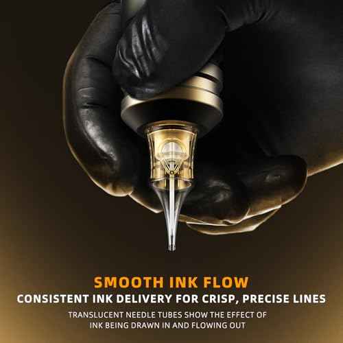 20Pcs 1205RL Tattoo Needles Standard #12 5 Round Liner Size Tattoo Cartridge Needle Pro Disposable Cartridges Sterilization and Safety for Tattoo Pen Gun Cartridge Machine