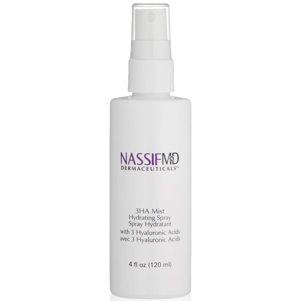 NassifMD 3HA Instant Hydrating Facial Mist, 4 Fl Oz