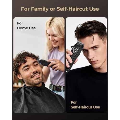 Electric Hair Clippers for Men, Cordless Clipper and Trimmer Set, Clippers for Hair Cutting Kit with Long Battery Life, Hair Grooming Trimmer for Family Kids and Self-Haircut Use