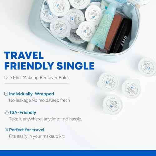 ddg Travel Size Cleansing Balm,Makeup Remover Balm for Sensitive Skin,Vegan,Hydrating Formula with Natural Plant Oils,Individually Wrapped 3ml (10-Pack)