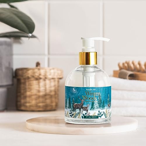 ROMIIE ZOI Christmas Liquid Hand Soap with Gift Box - 260ml/ 9 fl. Oz - Variety Pack of 3£¨Winter Woods£¬Snowy Joy, Berry and Birds£©