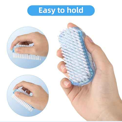 5 Pack Nail Brush for Cleaning Fingernails - Two Sided Hand Fingernail Scrub Brush Set, Soft Stiff Bristles Scrubber Nails Toes Cleaning Brush