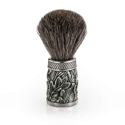 Royal Selangor Hand Finished Men's Accessories Collection Pewter Woodland Shaving Brush Gift