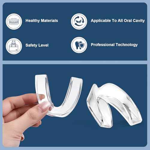 Mouth Guard for Grinding Teeth at Night,4 PCS Night Guards for Teeth Grinding,Teeth Grinding Mouth Guard for Sleep,Night Guard(One Size)