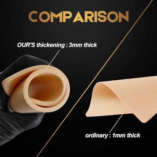 Professional Tattoo Practice Kit for Beginners: 67 Pcs Realistic Training Set with 5x 3MM Thickened Fake Skin, Transfer Paper, Dental Bibs & Ink Caps - Master Depth Control Safely at Home