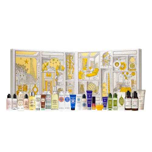 L'OCCITANE Advent Calendar, 24-Piece Luxury Beauty Countdown Holiday Gift Set Including Daily Skincare, Hair, Body & Fragrance, Travel Size Minis