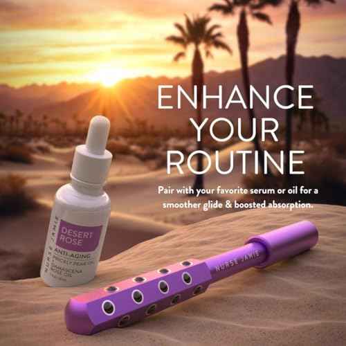 Nurse Jamie Uplift Facial Massaging Beauty Roller - Facial Massager with 24 Stones for Sculpting, Firming & Reducing Puffiness