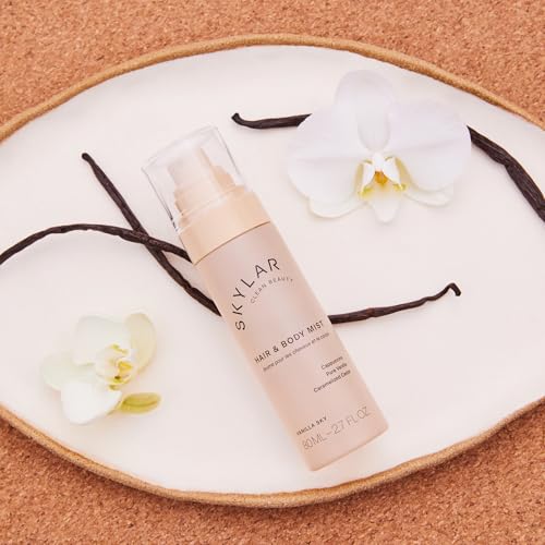 Skylar Vanilla Sky Hair & Body Mist | Hypoallergenic & Clean Fragrance | Vegan, Cruelty Free, and Safe For Sensitive Skin | 80 ML, 2.7 Fl Oz