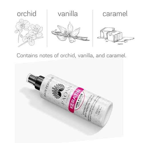 Keratin Hair Perfume, Keratin-Enriched Mist, UVA & UVB Protection Fragrance, Long-Lasting Scent, Hair Care Smoothness & Shine